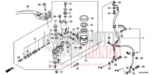 MAITRE-CYLINDRE FREIN AV. (CBR600RR) CBR600RRC de 2012